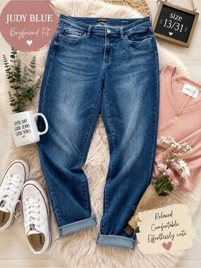 Judy Blue Women's Boyfriend Fit Jeans